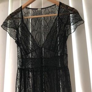 NWOT Lace Goth Mini Dress Holloween